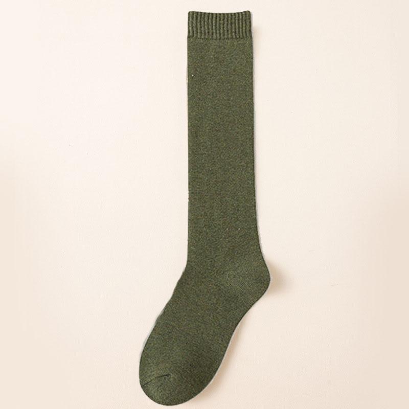 Women's Winter Compression Stocking Warm Hot Knee High Long Leg Terry Socks Cotton Thicken Cover Calf Socks