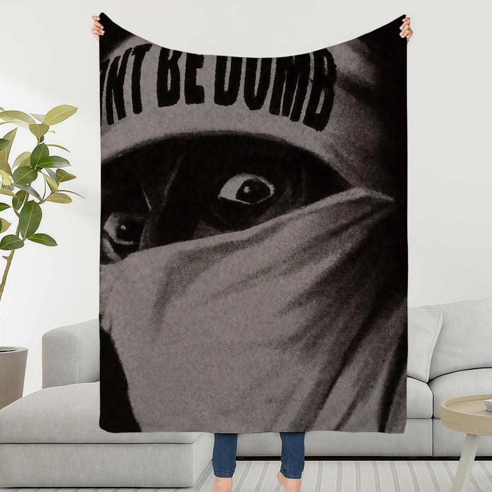Blanket Throw Super A-ASAPS-ES Cosy Plush Living R-RockyS-ES Room Sofa Dont Couch Childish Birthday Dumb Be Gifts