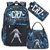 Sports CR7 Camouflage Backpacks With Lunch Bag Men&Women's Casual Canvas School Bags Simple Dual-Shoulder Bag Laptop Travel Bag