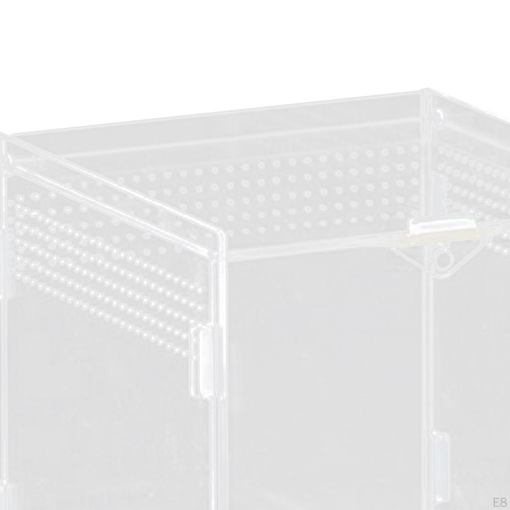 Reptile Breeding Box Animal Habitat Cage Clear Terrarium Enclosure for Geckos Young