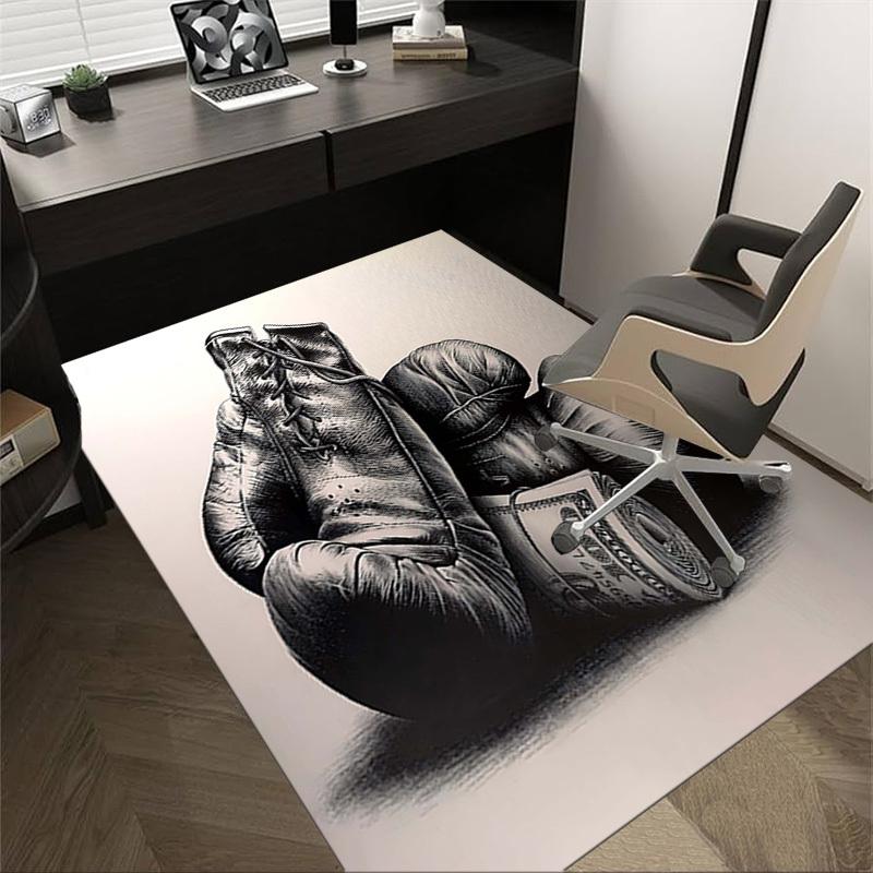 

1PC Boxing gloves Money Extra Large Non-Slip Floor carpet, Office, family, bedroom, Studio - Large Area Rug Indoor Rugs, Vibrant Colors-A217 60cm by 90cm