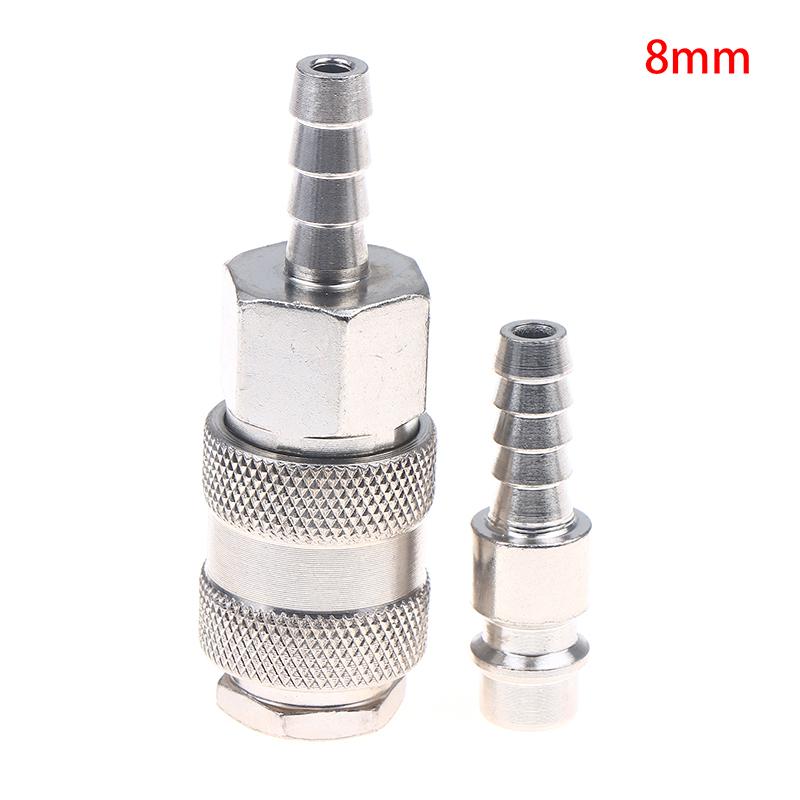 1 Set Pneumatischer Schnellkupplungsstecker 8 mm Europäischer Stil Sh Ph Typ, Für Kompressorschlauch und Werkzeuge