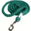 Baisher 118-Inch Heavy-Duty Cotton Lead Rope for Horses - Soft, Non-Electric, Triple-Strand Braided with Alloy Hook - Perfect fo