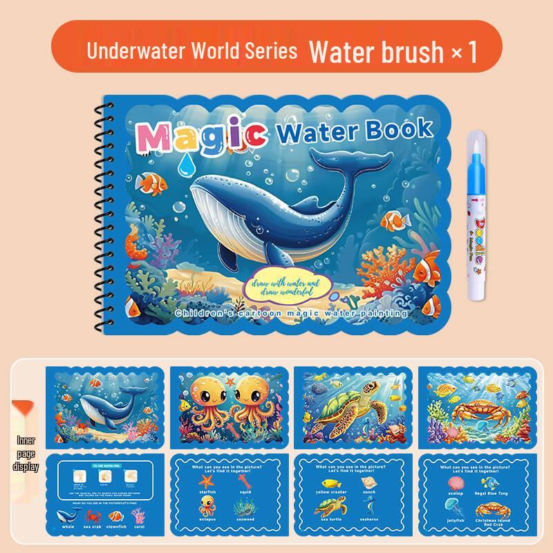 

Kids Reusable Water Coloring Book – Educational Doodle Toy for Boys & Girls