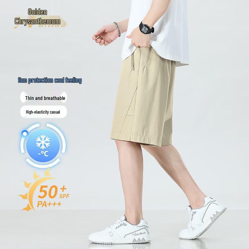 Men's Ice Silk Quick-Dry Casual Loose Summer Shorts