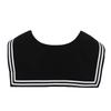 Striped Sailor Fake Collars Scarf Detachable Cotton Top Fake Collar Necklaces Black White Academy Style Sailor Suit Bow Tie