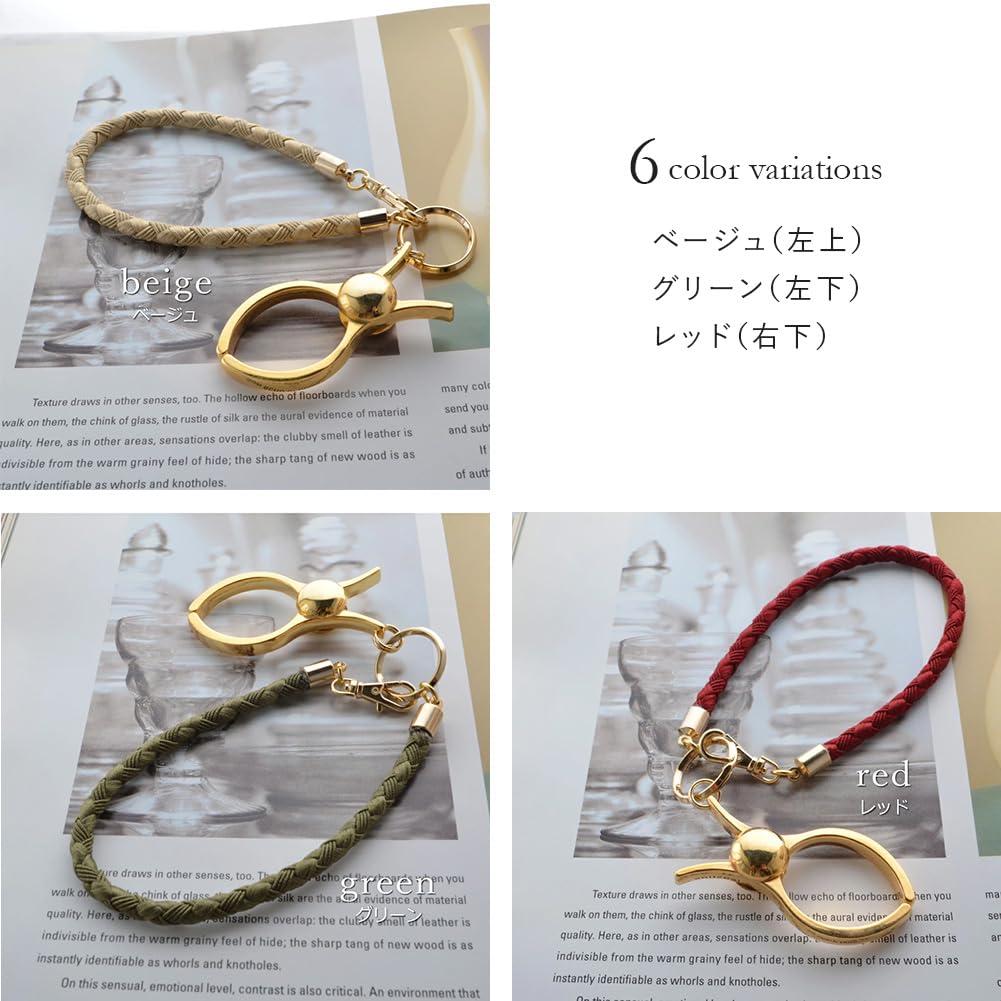 Flätad Snöre Handske Handske 6 Vardaglig Tillverkad i Japan [R-days Daikanyama] Hållare, Klämma, Färger, Dam, Enkel, Formell, Accessoar, (grå)