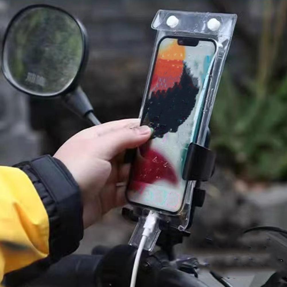 1-3 SZT. Wodoodporne etui na telefon do jazdy na rowerze Wysoka czułość Przezroczyste Wodoodporne Etui na Telefon do Jazdy na Rowerze Jazdy Outdoor