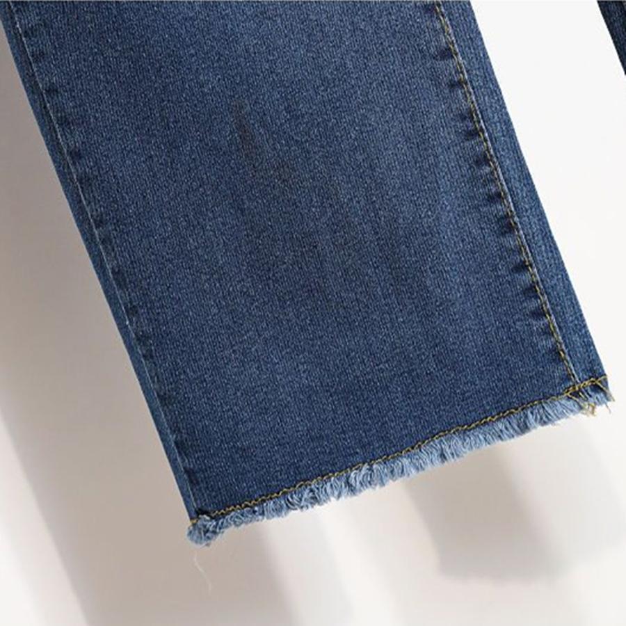 Classic Oversize 4XL Baggy Wide Leg Jeans Bleached Korean Vaqueros Women Denim Ankle-Length Pants Elastic High Waist Pantalones