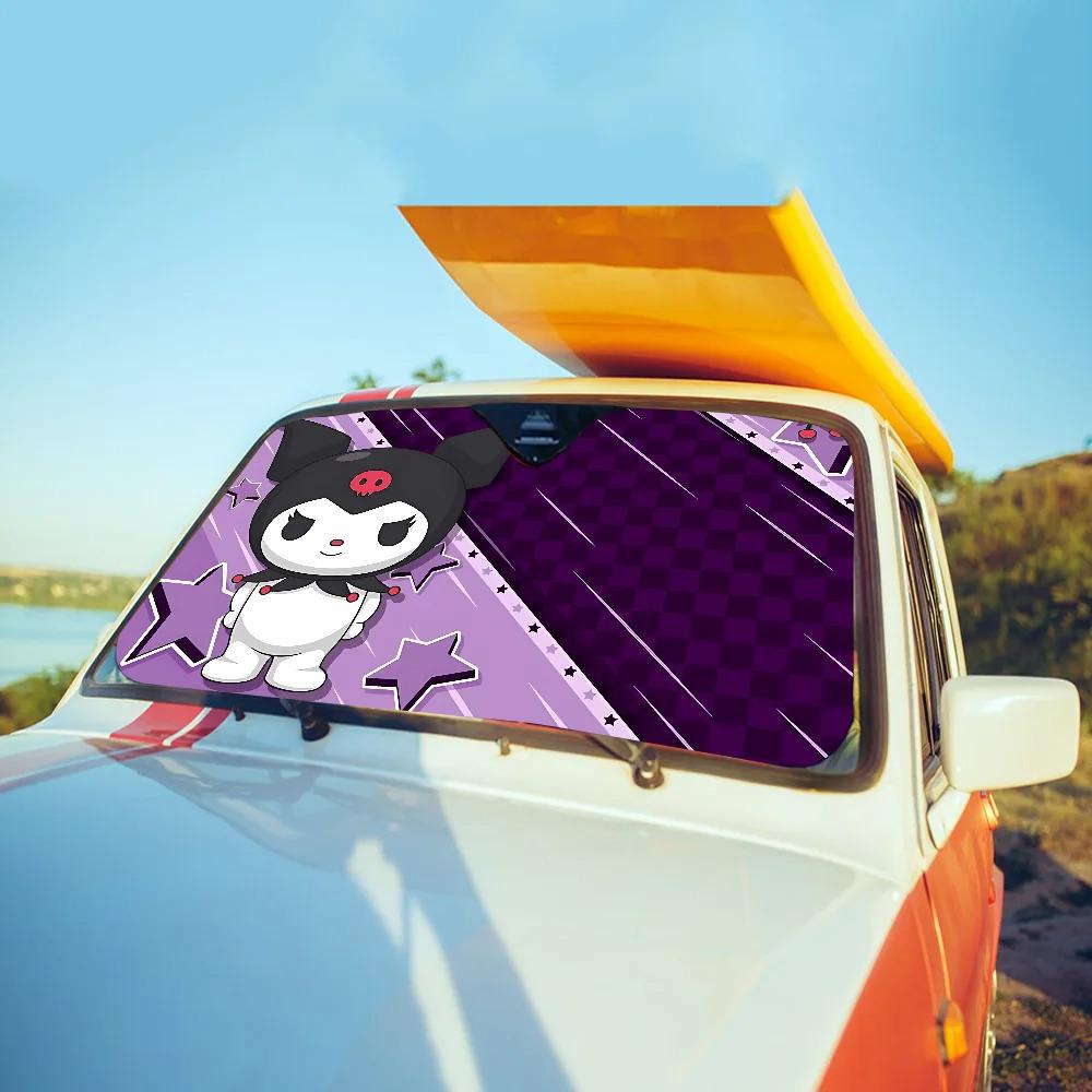 Kuromi Car Sunshade Windshield - Fun Sun Protection