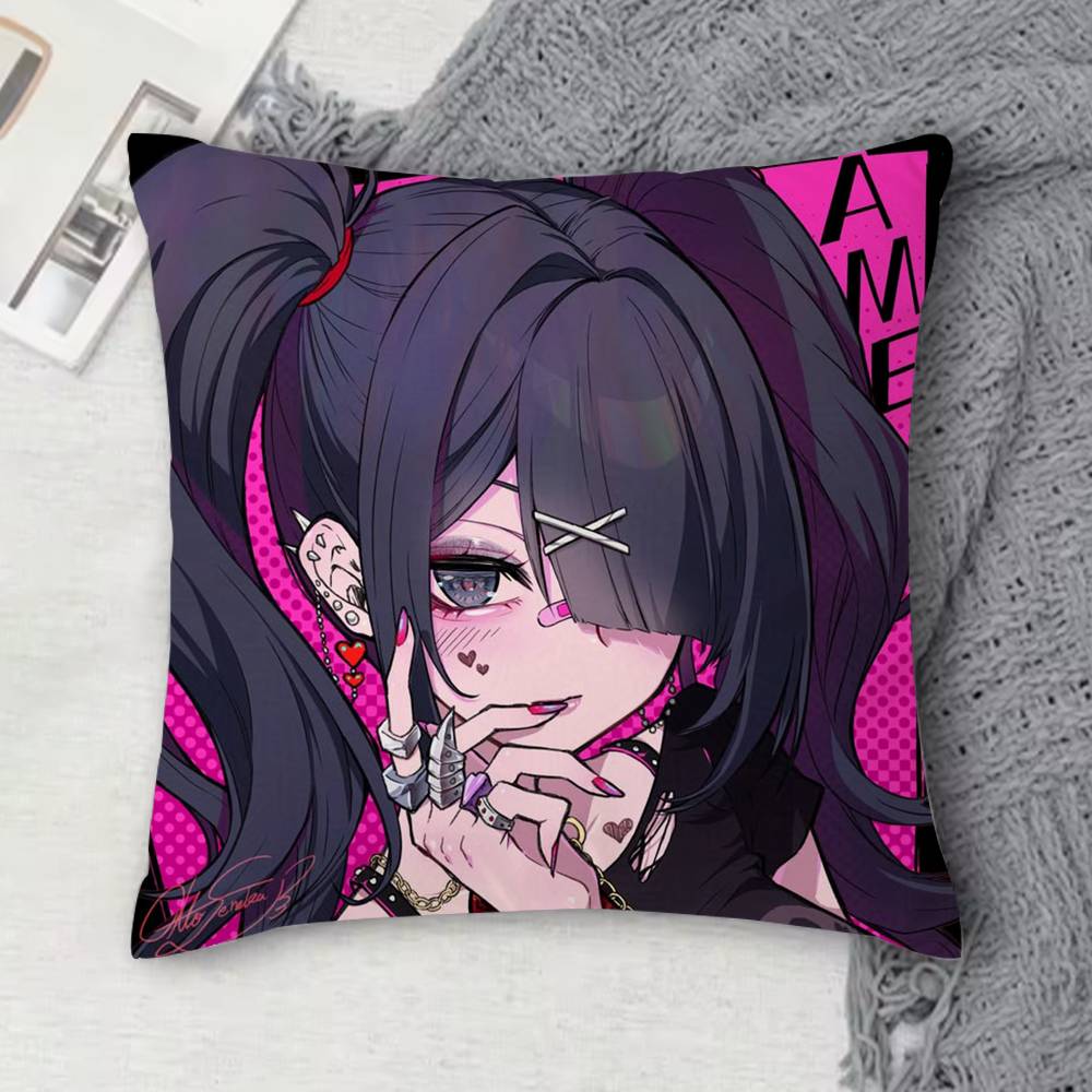 AAme Chan Needy Streamer Overload Doublesided Printed Square Decorative Cushion Cover for Sofa Living Room Home Decor