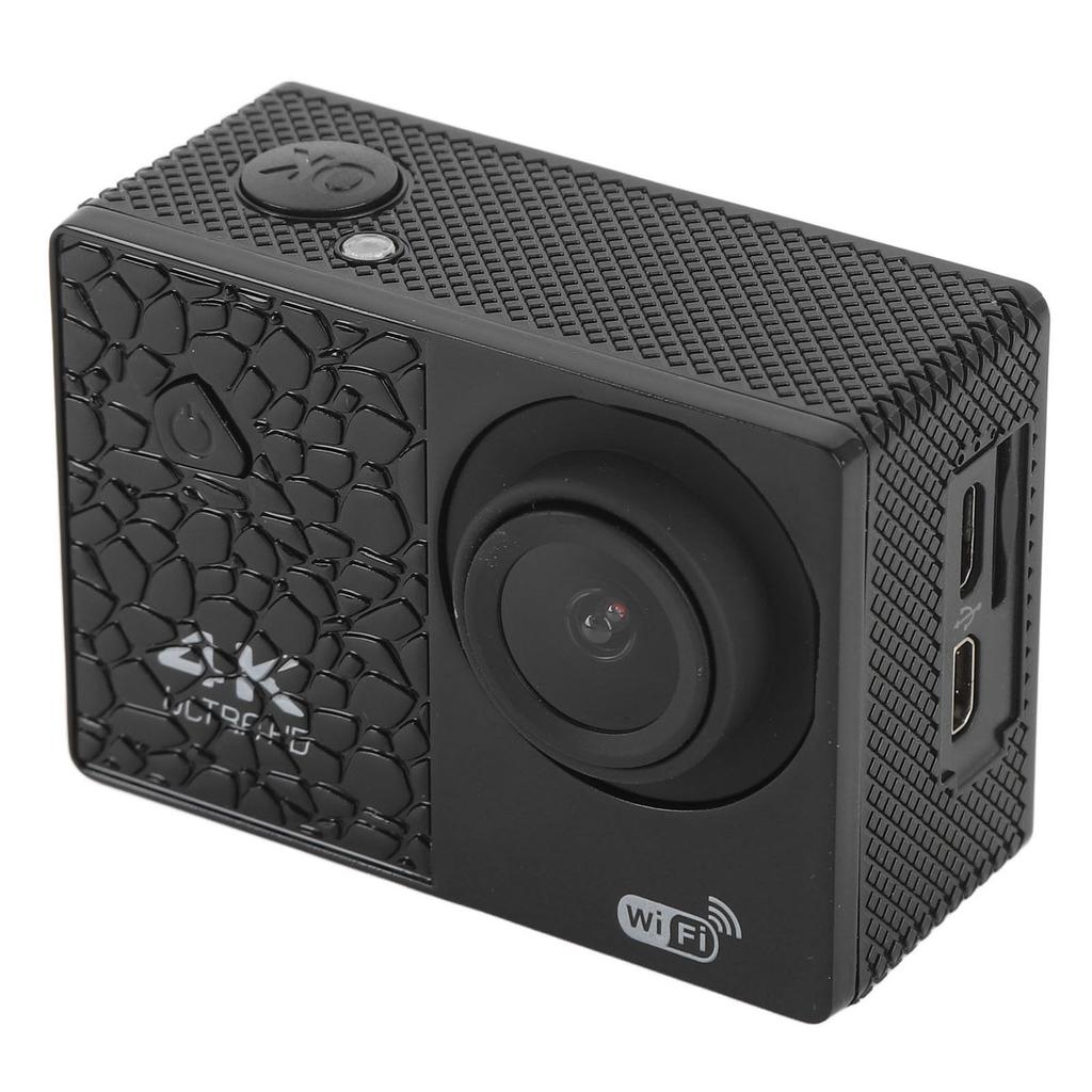 4K Camera with 2.0 Inch IPS Main Screen 170 Degree Wide Angle Multi Axis Stabilization DV Fast Data Sync Cycling Camera