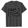 Funny Sarcastic Quote I Got A Degree in Running My Mouth Bubble Letter Print Tshirt Unisex  Cotton Tee Humor Casual Party Gift Tops