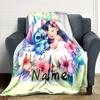 Custom Name Lilo Stitch Dreamscape blanket for Couch & Bed, Plush Cozy Fuzzy Blanket Super Soft & Warm Blankets for Fall and Winter. 0908408