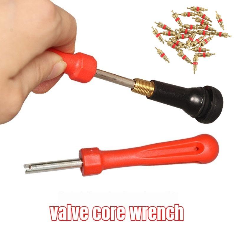 Portable Tire Valve Core Remover Installer Tool Car Tire Repair Kit Wrench Screwdriver Replacement