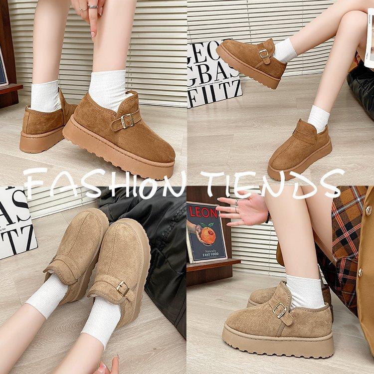 Women's Large Size Soft Sole Winter Warm Fur Snow Boots Padded Lined Ankle Boots Anti-slip Hiking Casual Sports Cotton Boots