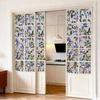 Rainbow Window Privacy Film, Decorative Static Cling Stickers, Heat Control & UV Blocking Glass Cling, Waterproof 100x45cm Static Glass Sticker for