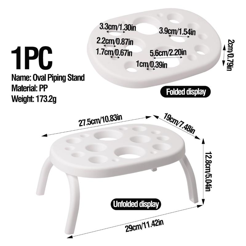 Foldable Pastry Bag Stand Cake Decorating Tools Icing Piping Bag Holder Fondant Cream Bag Storage Rack Kitchen Accessories