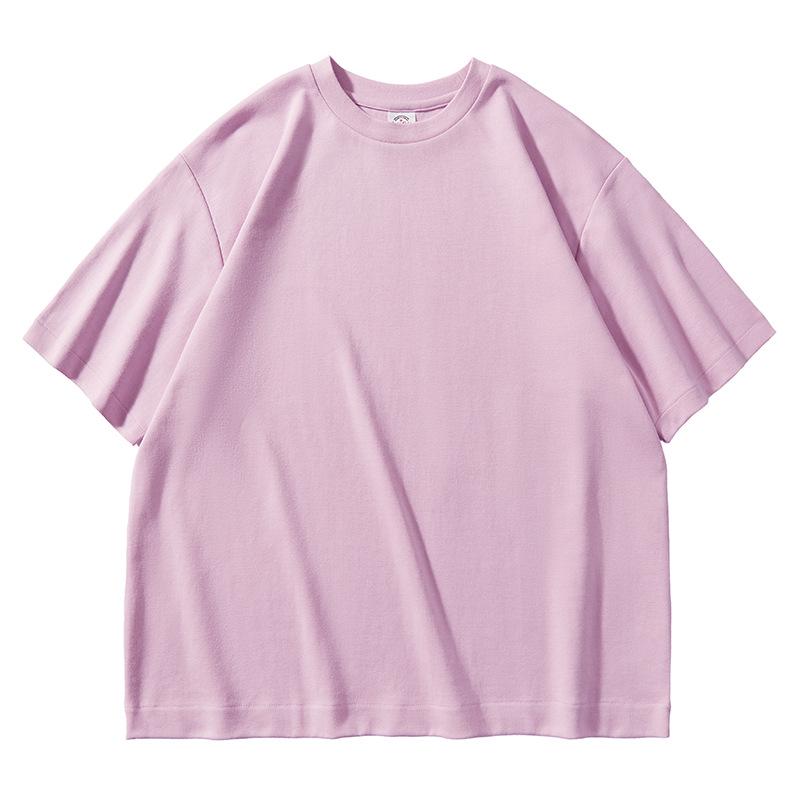 AG 300g Oversized Casual Drop Shoulder Heavyweight Custom Logo Short Sleeve Crew Neck Solid T-shirt