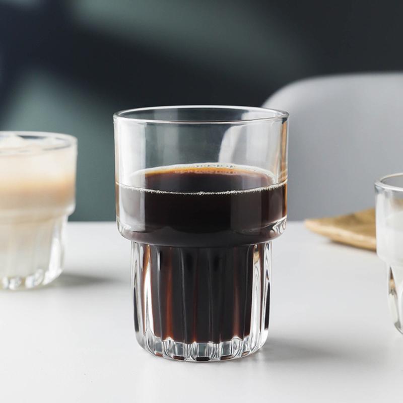 316ml Transparent Iced Americano Latte Kaltgetränkebecher Whiskey Cocktail Bierkrüge Weinzubehör Weinglas für Bar Party
