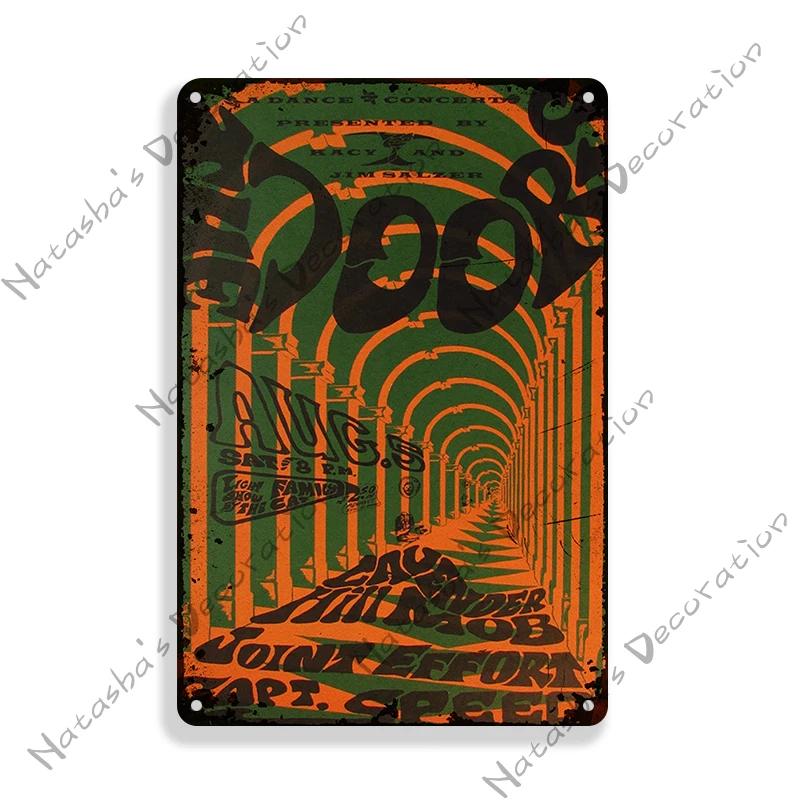 Rock Band Sign DOORS Decorative Sign Jim Morrison Metal Sign Rusty Metal Plaque Retro Metal Poster Music Metal Sign BAR PUB Sign