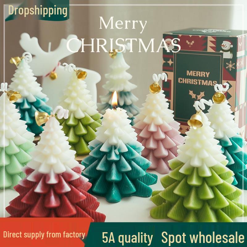 Christmas Tree Scented Candle Ornament Gift Box - Perfect for Holidays & Birthdays