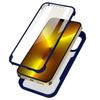 Protective Case - Silicone - for iPhone 13 Pro Max - 360 Degrees - Navy Blue - Semi-rigid