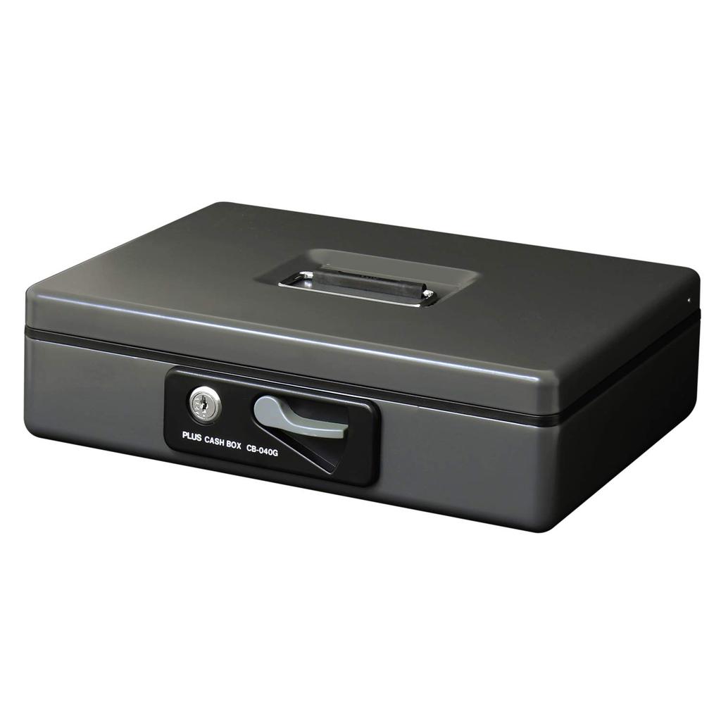 Plus Přenosný Š300 x H240 x Tmavý Trezor, Malý, 80mm, Šedý, 13-126