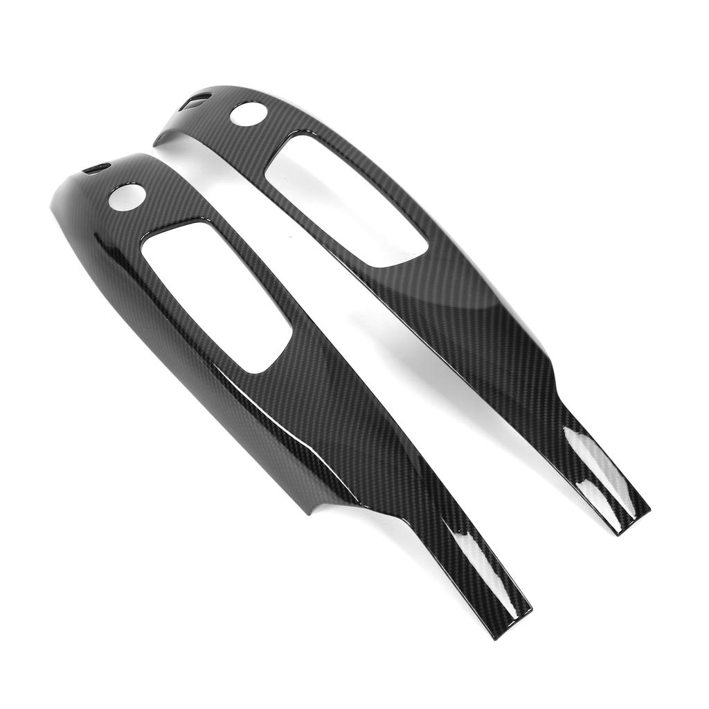 Pair Car Seat Control Frame Carbon Fiber Grain Replacement for 3 Series X1 E84 E90 2005‑2012