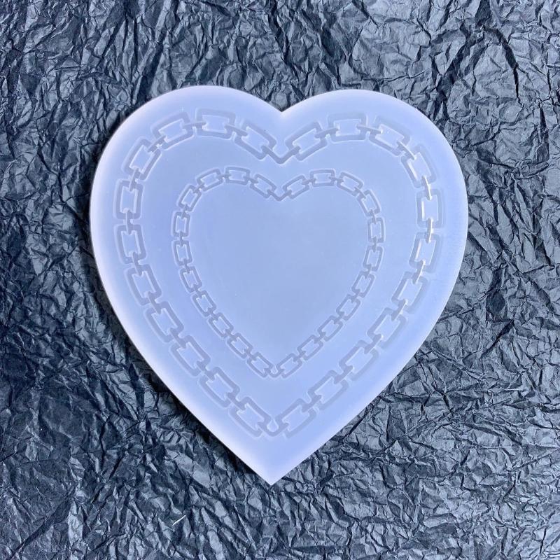 Resin Shaker Filling Mold,Silicone Heart Mold Epoxy Resin Mold Filler Quicksand Casting Filling Mold for Jewelry Making