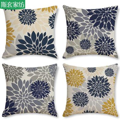 Pillow Nordic Office Seat Cushion Pillow Cover Linen Home Decor Geometric Pillow