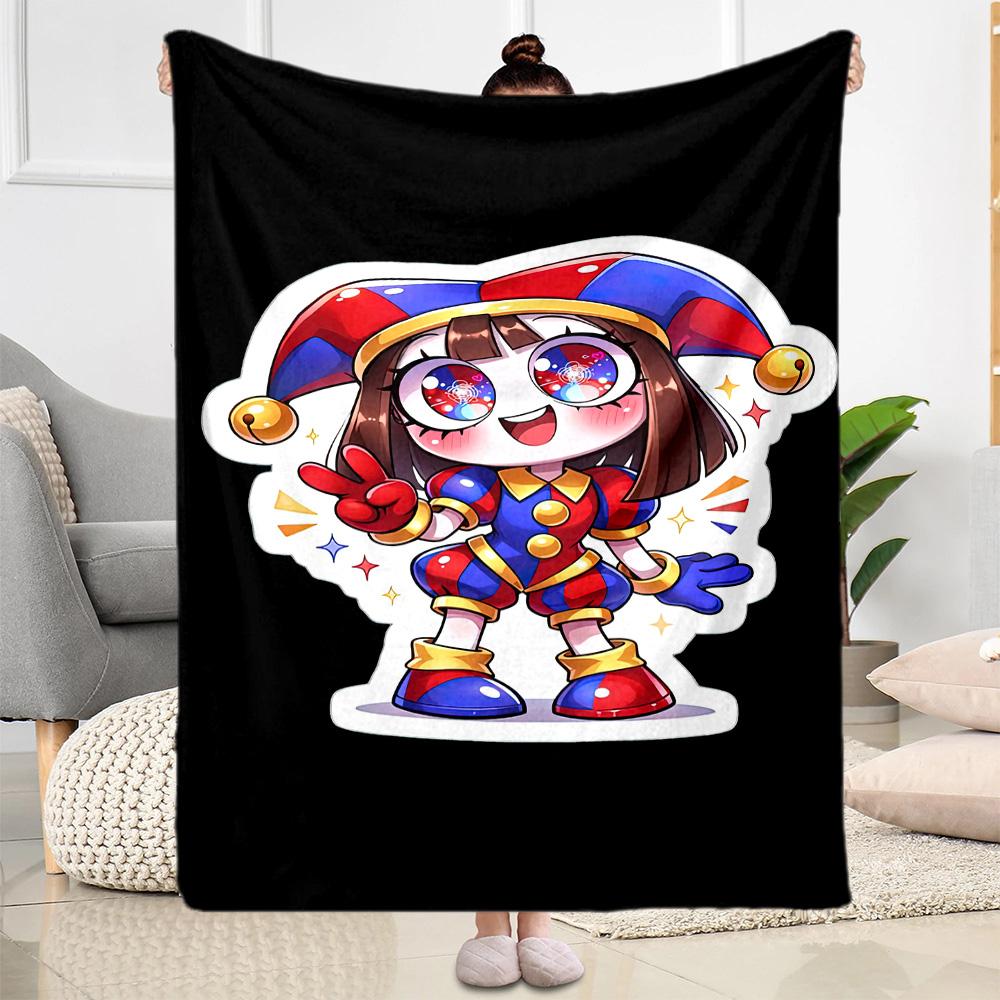 Digital Circus Blanket Comfortable Perfect for Sofa Seaside Office Chair for All Seasons Modern Style Gift for Travel Home Birthdays