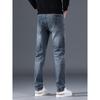 Spring And Autumn Winter New Men'S Plush/Regular Jeans Slimming Straight Stretch Business Versatile Long Pants