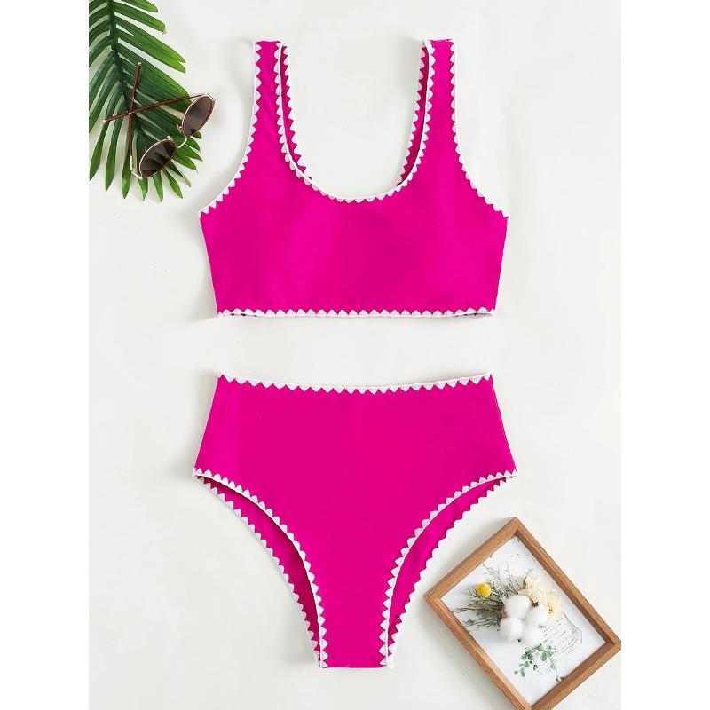 High Waist Bikini Woman 2026 New Sexy Lace Swimwear Women Swimsuit High Cut Push Up Bikinis Set 2 Pieces Bathing Suit Beach Wea