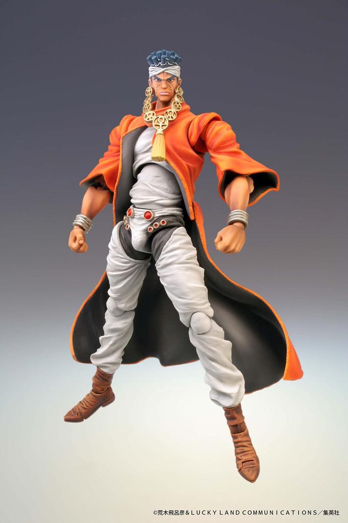Super pohyblivá figurka Bizarre Adventure Part 150mm malovaná pohyblivá figurka "JoJo's 3" "Muhammad Abdul" cca. PVC&ABS&nylon