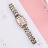 1/2PCS Fashion Women Watches Luxury Alloy Band Rectangle Quartz Watch for Women Clock Gift Reloj Mujer