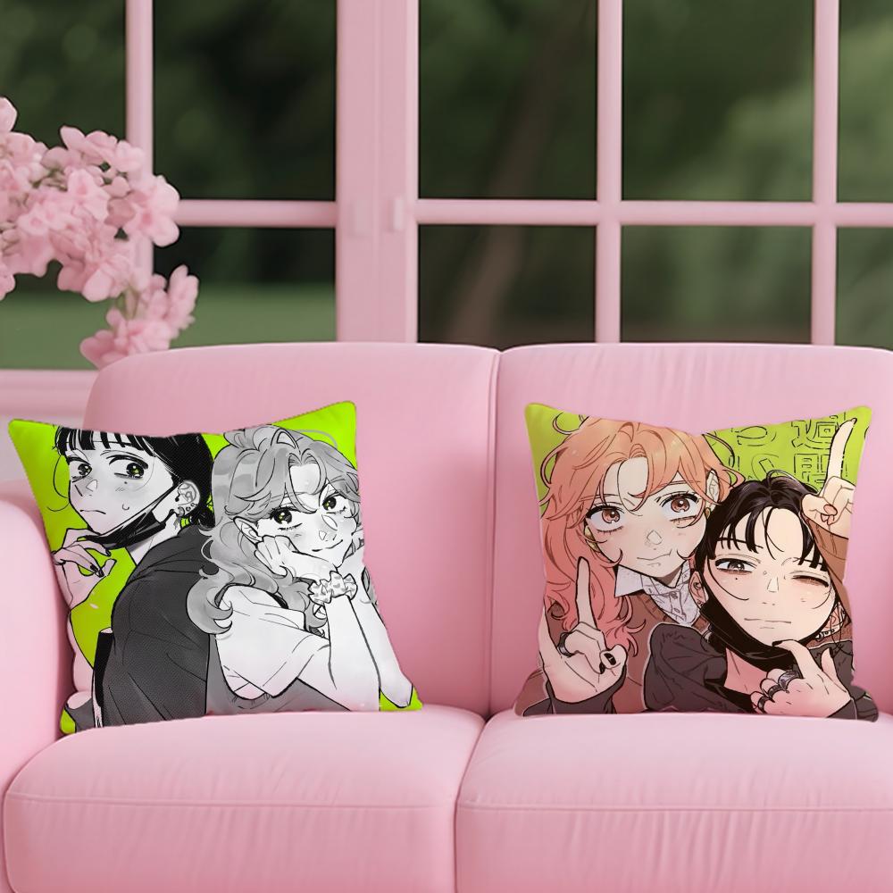 A-Aya O-Oosawa K-Koga M-Mitsuki Cushion Cover Reversible Plush Pillow Cover – For Car, Sofa, Bedroom, Perfect As a Gift.