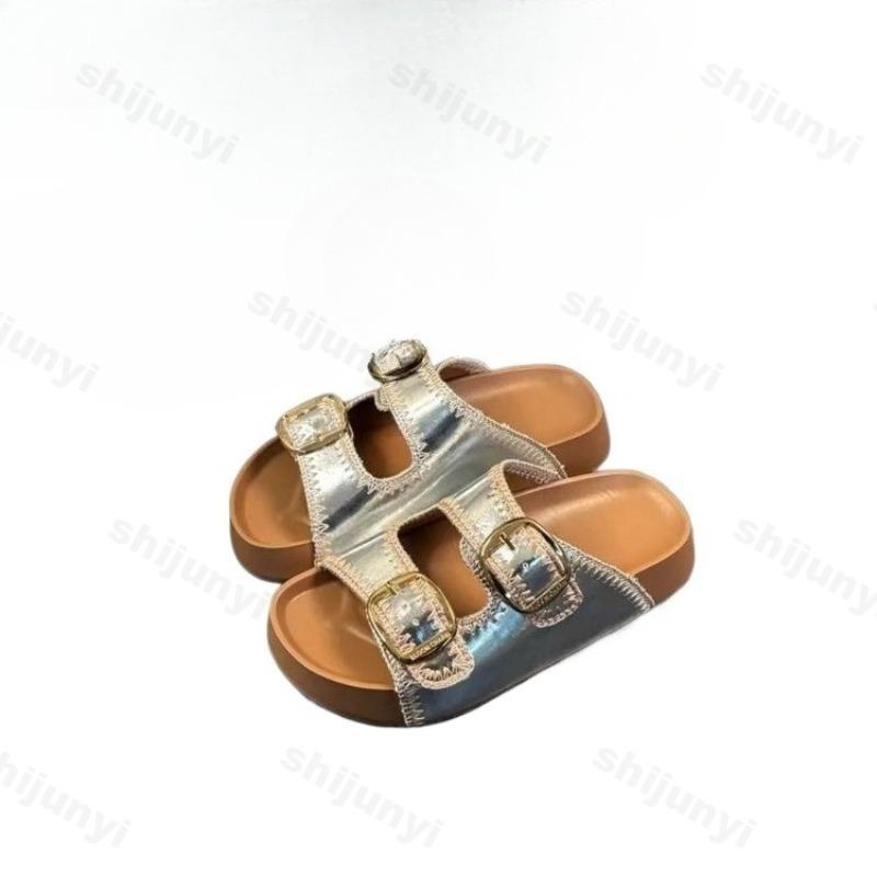 Fashion Women's Slippers 2025 New Summer Fashion Outdoor Beach Sandals Buckle Comfortable Non Slip Female Slippers Sandalias De Mujer