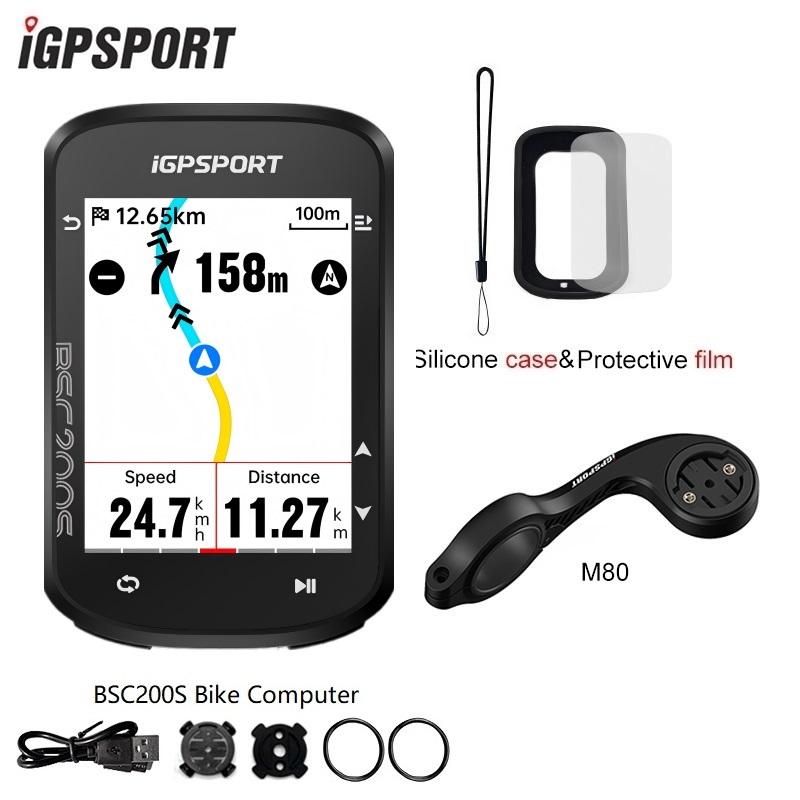 BSC200S Colorful GPS Bike Computer iGPSPORT Cycle Wireless Speedometer Bicycle Cycling Odometer Sync for Strava