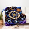 "Horoscope Zodiac Signs Wall Art Print"Blanket Flannel Throw Blanket for Sofa, Bed, Travel, Camping, Office