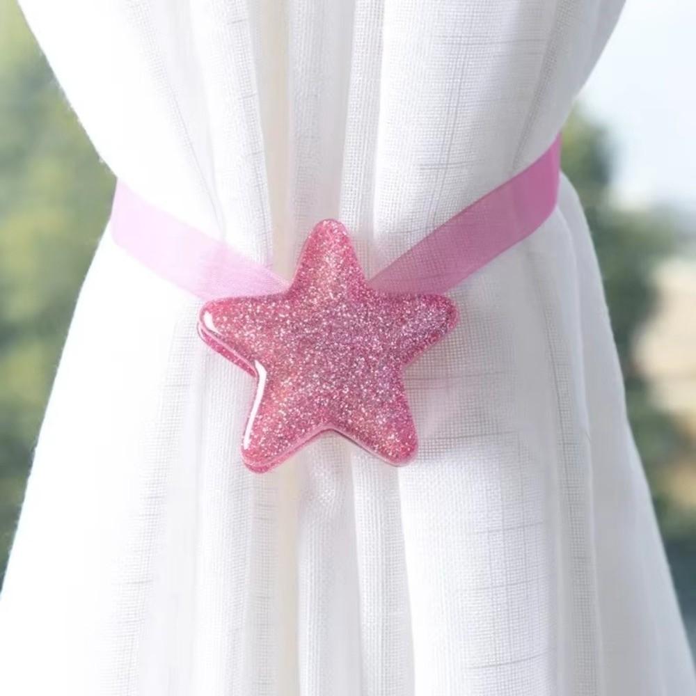 ABS Magnetic Curtain Tie Star Shaped Curtain Holder Nordic Curtain Buckles Home Decor