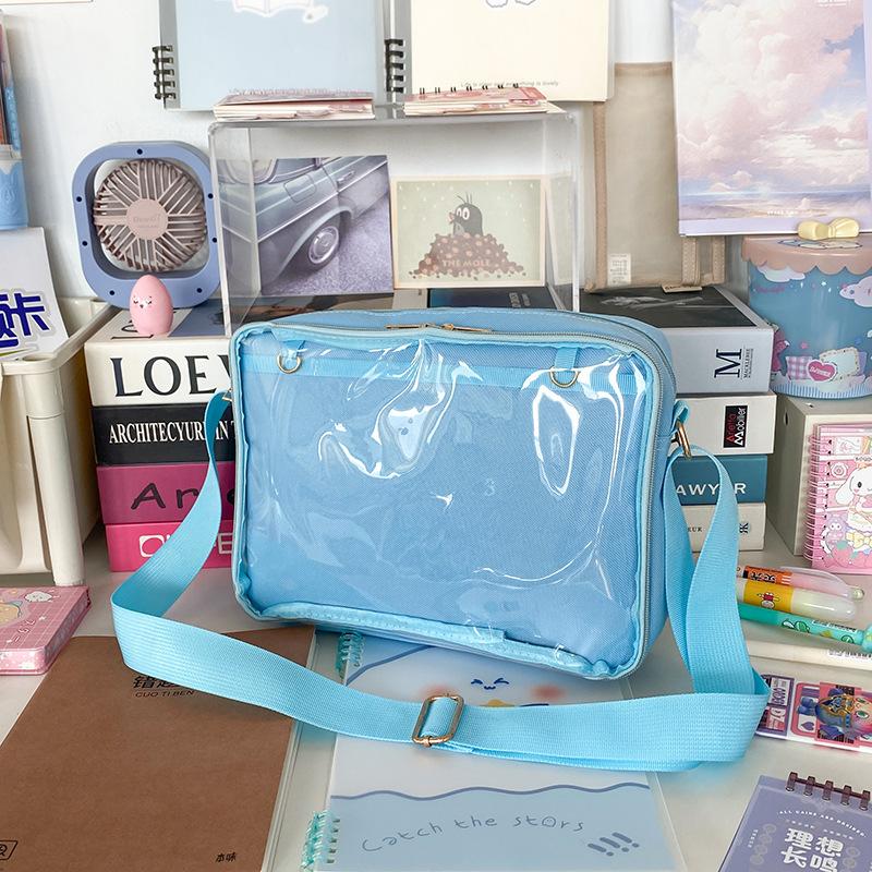 Female Ita Crossbody Bag Womens Oxford Transparent Messenger Bag Girls Cute-Lolita Shoulder Bags Teens Satchels Bag Outdoor Sac