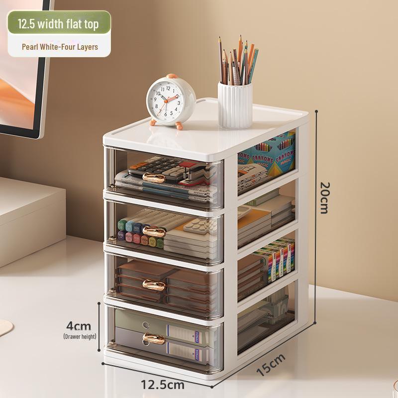 Plastic Drawer Desktop Organizer for Stationery and Cosmetics