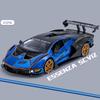 1/24 Lamborghini Essenza SCV12 Alloy Sports Car Model Diecasts Metal Toy Vehicles Car Model Collection Simulation Sound Light Childrens Gift
