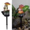Resin Ground Stake Light with Umbrella Design for Garden Decoration