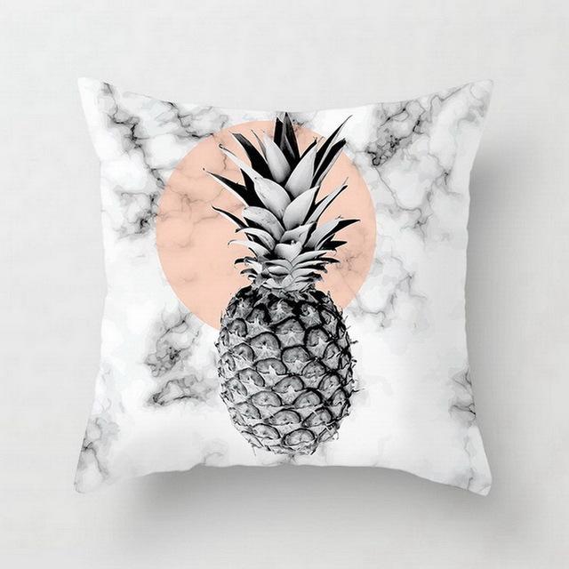 Marble-Patterned Geometry Throw Pillow Covers With Digital Printing Of Short Plush Fabric Car-Shaped Sofa Cushion Home Decor