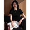 Basic House Women's Short Sleeve Silk Lyocell T-Shirt