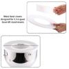 2PCS Mixing Bowl Covers Dustproof Design Reduces Ingredient Splatter Keeps Counter Clean During Baking Prep for 5.5-6QT