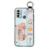 Cartoon Wrist Strap Phone Case For Tecno Spark 7/Spark7T Protective Anti-knock Anti-dust Waterproof Silicone Wristband