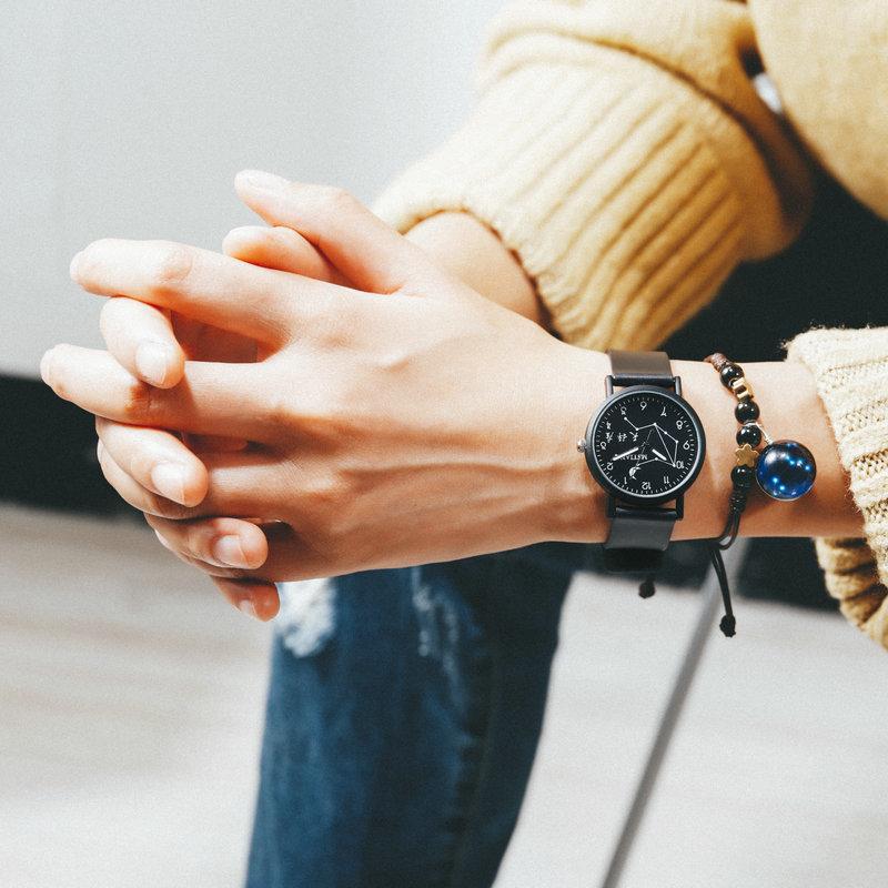 Twelve Constellations Watch Male And Female Students Simple Trend Wind Couple Luminous Student Watch